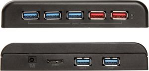 HUB USB Akasa Connect 7 EX 7x USB-A 3.0 (AK-HB-11BK) 3