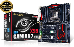 Płyta główna Gigabyte GA-X99, X99, QuadDDR4-2133, SATA3, USB3.0, 2xLAN, RAID, WIFI, E-ATX (GA-X99-Gaming 7 WIFI) 1