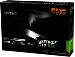 Karta graficzna Zotac GeForce GTX 970 AMP! Extreme Edition 4GB GDDR5 (256 Bit) DVI, HDMI, 3xDP, BOX (ZT-90103-10P) 3