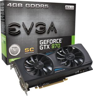 Karta graficzna EVGA GeForce GTX 970 Superclocked ACX 2.0 4GB (256 bit) 2x DVI, HDMI, DP (04G-P4-2974-KR) 1