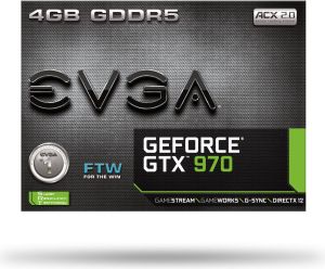 Karta graficzna EVGA GeForce GTX 970 FTW ACX 2.0 4GB GDDR5 (256 bit) 2x DVI, HDMI, DP (04G-P4-2978-KR) 8