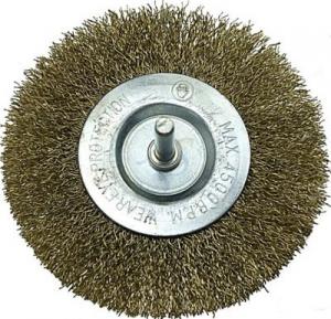 Drel szczotka tarczowa druciana z trzpieniem 80 mm (CON-AST-1808) 1