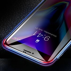 Baseus Baseus szkło na cały ekran Full Screen Privacy Anti-Spy z ramką 0.23mm 9H iPhone 8 / iPhone 7 czarny (SGAPIPH8N-ATG01) uniwersalny 14