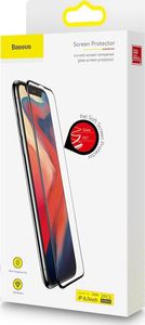 Baseus Baseus szkło hartowane na cały ekran Full Screen z ramką 0.23mm 9H iPhone 11 / iPhone XR + pozycjoner czarny (SGAPIPH61-APE01) uniwersalny 19