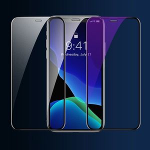 Baseus Baseus 2x szkło na cały ekran Full Screen 0.3mm 9H Anti-bluelight iPhone 11 Pro Max / iPhone XS Max + pozycjoner czarny (SGAPIPH65-WE01) uniwersalny 13