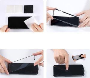 Baseus Baseus 2x szkło na cały ekran Full Screen 0.3mm 9H Anti-bluelight iPhone 11 Pro Max / iPhone XS Max + pozycjoner czarny (SGAPIPH65-WE01) uniwersalny 17