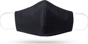 Alogy Maseczka ochronna 3-warstwowa wielokrotnego użytku czarna 2