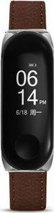 Alogy Pasek Alogy skóra leather band do Xiaomi Mi Band 3/4 Ciemny brąz uniwersalny 3