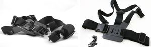 Xrec Zestaw 3w1 MONOPOD / HEAD STRAP / CHEST MOUNT do GoPro HERO 4 3+ 3 2 1 4