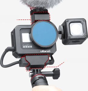 Ulanzi Klatka / Ramka Aluminiowa + 3x Adapter do Gopro 8 Black 5