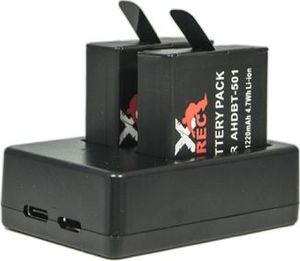 Xrec Ładowarka Podwójna USB do AHDBT-501 / GoPro HERO 7 6 5 BLACK 7