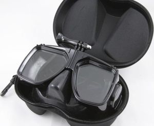 Xrec Maska do Nurkowania / Pływania z Mocowaniem do GoPro 7 6 5 4 3+ 3 2 / SJCAM / Xiaomi 10