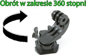 Xrec Szybkozłączka J-Hook OBROTOWA 360 stopni do GoPro HERO 4 3+ 3 2 1 3