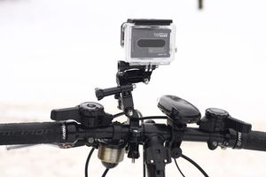 Xrec Uchwyt rowerowy / do roweru / do kamer GoPro HERO 4 3+ 3 2 1 + RAMIĘ 3D / PRZEGUBY 9