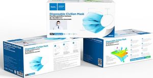 Maseczka ochronna 3-warstwowa jednorazowego użytku 6