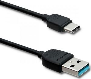 Kabel USB Qoltec USB-A - USB-C 1.2 m Czarny (50391) 1