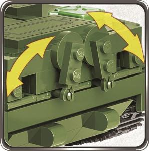 Cobi Historical Collection Wojna w Wietnamie Czołg Pływający PT-76 (2235) 7