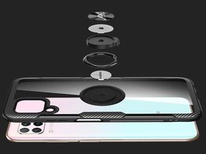 Alogy Etui Alogy Ring Holder Clear Armor do Huawei P40 Lite czarne uniwersalny 12