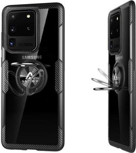Alogy Etui Alogy Ring Holder Clear Armor do Samsung Galaxy S20 Ultra czarne uniwersalny 4