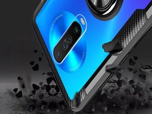 Alogy Etui Alogy Ring Holder Clear Armor do Xiaomi Mi 10T/ Redmi K30/ Poco X2 czarne uniwersalny 11