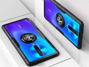 Alogy Etui Alogy Ring Holder Clear Armor do Xiaomi Mi 10T/ Redmi K30/ Poco X2 czarne uniwersalny 5