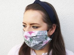 Matpol Maseczka ochronna 2-warstwowa street wielokrotnego użytku kwiaty 5