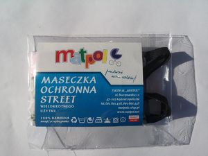 Matpol Maseczka ochronna 2-warstwowa street wielokrotnego użytku kwiaty 6