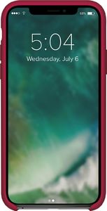 Xqisit XQISIT Silicone for iPhone X/Xs Merlot Red 2