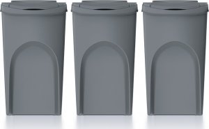 Kosz na śmieci Prosperplast Sortibox do segregacji 3 x 35L szary (IKWB35S3-405U) 2