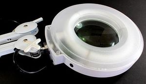 Lampa pierścieniowa Opticum ZD56  Z LUPĄ  KOSMETYCZNA - 5 DPI STATYW uniwersalny 7