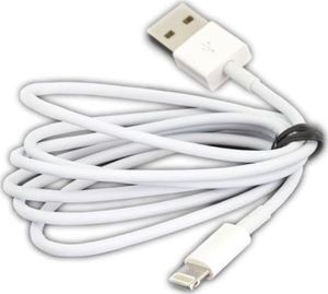 Kabel USB Oxford USB-A - Lightning 1 m Biały (V31AC-PKU23) 1