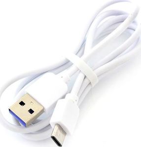 Kabel USB Hertz USB-A - USB-C 1 m Biały (V31AC-KK21K) 1