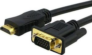 Kabel Hertz HDMI - D-Sub (VGA) 2m czarny (HD24) 1