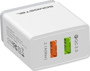 Ładowarka Somostel SMS-A17 2x USB-A 3.1 A (SMS-A17 TYP-C 3.1A+2.1A) 3