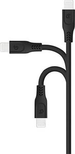 Kabel USB Somostel KABEL USB IPHONE 3.1A SOMOSTEL CZARNY 3100mAh QUICK CHARGER QC 3.0 3M POWERLINE SMS-BT03 2