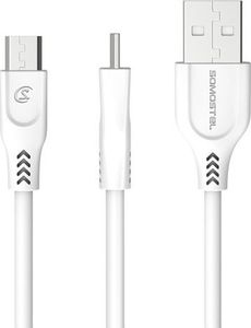 Kabel USB Somostel USB-A - 1 m Biały (SMS-BT09 Biały) 2