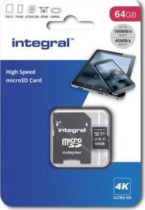 Karta Integral UltimaPro MicroSDXC 64 GB Class 10 UHS-I/U3 A1 V30 (43180-uniw) 2