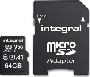 Karta Integral UltimaPro MicroSDXC 64 GB Class 10 UHS-I/U3 A1 V30 (43180-uniw) 1