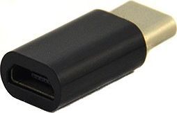 Adapter USB USB-C - microUSB Czarny  (17520) 1