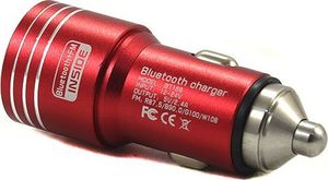 Transmiter FM TRANSMITER FM SAMOCHODOWY ŁADOWARKA 3,4A DUAL USB 2XUSB REDMI 4A 4X 4 NOTE 3S 3 CZERWONY RED 3