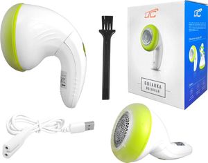 Golarka do ubrań LTC Z obrotową rączką ładowanie USB biało-zielona (LXB53) 2