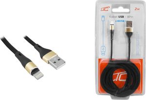 Kabel USB LTC USB-A - Lightning 2 m Czarny (LX8570B 2M) 2