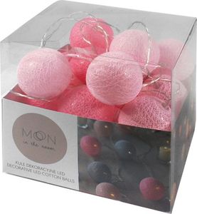 LTC Kule dekoracyjne LED MOON in the room, 20 sztuk x 6 cm, róż + pudrowy róż. 3