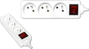 Listwa zasilająca LTC 3 gniazd 1.5 m biała (LX9166) 2