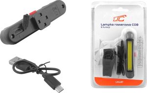 LTC Lampka rowerowa LED COB biało/czerwony 5 trybów świecenia (LXLL87) 2