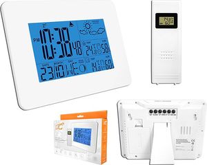Stacja pogodowa LTC LTC, Bezprzewodowa stacja pogodowa STP04 z termohigrometrem DCF / DC, BIAŁA. 2
