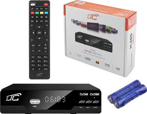 Tuner TV LTC PS Tuner DVB-T-2 LTC TV naziemnej T202 z pilotem programowalnym H.265. 3
