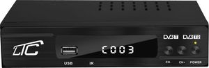 Tuner TV LTC PS Tuner DVB-T-2 LTC TV naziemnej T201 z pilotem programowalnym H.265. 1