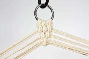 Royokamp  Hamak Fotel brazylijski 100x60 cm z wszytą poduszką i podłokietnikami niebieski 4