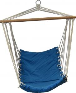 Royokamp  Hamak fotel brazylijski Natura 100x50cm z wszytą poduszką niebieski 2
